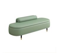 Tdsmyxgs Banc avec Dossier Et Rangement, Banc D'entrée À Structure en Bois Massif, Tabouret pour Se Changer, Pieds en Acier Au Carbone, Convient Aux Couloirs Et Aux Chambres(Green,80cm)