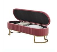 Tdsmyxgs Ce Banc De Rangement Dissimulé, Doté d'une Structure Métallique Rembourrée, Est Idéal comme Chaise pour Se Changer dans Une Entrée, Une Chambre Ou Un Salon(Red,100cm)