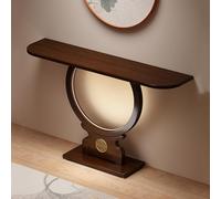 Tdsmyxgs Table D'entrée De Style Chinois À Profil Étroit ， Console en Bois Massif avec Éclairage Intégré, Idéale pour Les Entrées, Les Couloirs Et Les Salons(120cm)