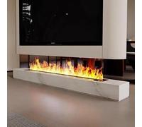 TDSYOCG CheminéE à Vapeur d'eau Intelligente avec 128 Couleurs De Flamme Ajustables - Fonction Humidificateur, Minceur ExtrêMe, Commande Via Application Mobile Et TéLéCommande, Installation Facile