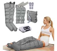 TDSYOCG Drainage Lymphatique Corps Complet Appareil | 6 Chambres Botte Pressothérapie Lymphatique Multifonction | Pressotherapie Jambes Et Ventre Et Bras | Puissance Ajustable 30-240 mmHg