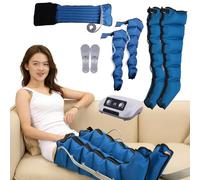 TDSYOCG Drainage Lymphatique Corps Complet Appareil | 6 Chambres Botte Pressothérapie Lymphatique Multifonction | Pressotherapie Jambes Et Ventre Et Bras | Puissance Ajustable 30-240 mmHg