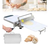 TDSYOCG Laminoir à pâte Professionnel, épaisseur réglable de 0 à 25 mm, Acier Inoxydable, Planches à laminer pour Pizzas, Croissants, fondants, laminoir Pliable pour boulangeries et pâtisseries