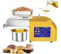 TDSYOCG Presse à Huile Automatique 1100W | Machine à Huile Électrique en Acier Inoxydable | Température Réglable 104-572°F | pour Noix de Coco, Amandes, Graines de Sésame | Pressage à Froid et Chaud