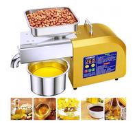 TDSYOCG Presse à Huile Électrique 1100W | Extracteur d'Huile Multifonction en Acier Inoxydable | Double Pressage à Froid et à Chaud | pour Noix de Coco, Amandes, Graines | pour Usage et Commercial