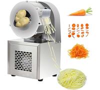 TDSYOCG Râpeuse et Trancheuse à Légumes Électrique, Machine à Hacher Commerciale en Acier Inoxydable, Lames 2.3mm/3mm/4mm/6mm, Parfaite comme Râpeuse à Chou et Trancheuse à Pommes de Terre en Volume