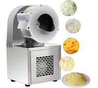 TDSYOCG Trancheuse et Râpeuse à Légumes Électrique 180W, Appareil de Préparation Alimentaire Commercial en Acier Inoxydabl, Idéale pour Chou et Pommes de Terre en Grandes Quantités