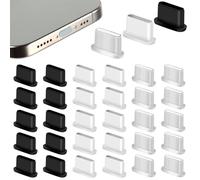 TDUNSYA Lot de 30 Bouchons Anti-poussière,Type-C Housse Anti-Poussière en Silicone,Cache de Port USB C,pour Smartphone, Tablette & Autres appareils USB Type-C