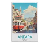 TDXYz Étain Métal Mural Signe Plaque Affiche Peinture Art Décoratif Vintage pour Cafe Bar Pub Bière Décoration, Ankara Turquie15x40cm(6x16 pouces) A260