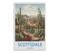 TDXYz Poulet Vintage Métal pour Décoration Bar,Affiche Rétro,Plaque Fer,Décoration Murale Suspendre pour Ferme,Club,Bar,Pub,Maison,Décoration Noël,Scottsdale Arizona30x40cm (12x16 pouces) A728