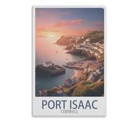 TDXYz Signe Etain Toilette Signe Métal Vintage Affiche Rétro Peinture Plaque Signe Fer Décor Mural D’Art Suspendu pour Toilettes Toilettes MaisonPort Isaac Cornouailles20x30cm(8x12 pouces) A975