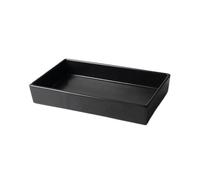 tDZP7yWpc Plateau pour Pots de Fleurs Soucoupe rectangulaire Minimaliste en céramique for Arrangement Floral(Noir)