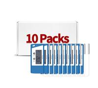 TE-04 ET Lot de 10 enregistreurs de température USB, écran plus grand, fonction d'enregistrement de pause, deux capteurs inter/externes, rapports PDF et CSV automatiques pour la cartographie de la