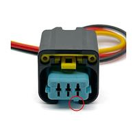 Te 3 Broches FCI capteur de Vilebrequin Automatique Prise Faisceau de câblage connecteur électronique étanche 1801179-1 1801179 Compatible avec Citroen Peugeot (Color : Blu, Size : 1 Pc with 15cm Wi