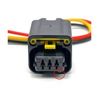 TE 3 broches FCI capteur de vilebrequin automatique prise faisceau de câblage connecteur électronique étanche 1801179-1 1801179 compatible avec Citroen Peugeot ( Color : Svart , Size : 1 Pc With 15cm