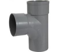 Té 87.30° en pvc à coller, femelle / mâle, D100