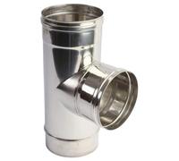 Té 90° avec sortie manchon - simple paroi - Dinak SW6 200 mm