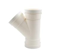 Té à 45° en PVC pour évacuation, déchets et ventilation, 3 pouces, raccord DWV en Y
