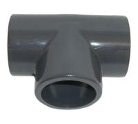 PISCINEO Té à Coller PVC Pression diam. 63