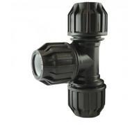 Té à compression 90° égal en PP pour tube PE - diamètre 32 mm CODITAL