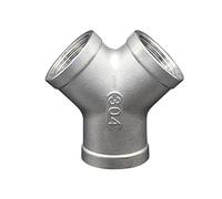 Té À Filetage Interne En Y En Acier Inoxydable 304 Interface À Trois Voies À Filetage Interne, 1/4" 3/8" 1/2" 3/4" 1" 2" Raccord De Tuyau D'eau En Acier Inoxydable (Size : DN20)