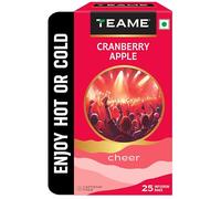 TE-A-ME Cranberry Apple Infusion, 25 Tea Bags (2 Flavored Bags Free)