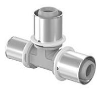 Té à pression composé Uponor 1022726 20 x 25x20 mm, réduit, PPSU