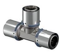 Té à sertir Uponor 1046921 40 x 40 x 40 mm, laiton étamé