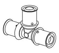 Té à sertir Uponor S-Press PLUS 1039944 16 x 16 x 16 mm, PPSU