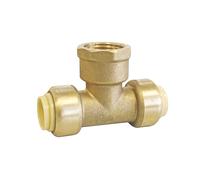 Té adaptatif à emboîter en laiton Somatherm 14mm x 15/21 - 1/2" x 14mm