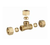 Té Bicone Cuivre égal ø14 - Noyon Et Thiebault