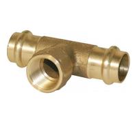 Viega Pièce en T Sanpress 126230 42 x Rp 2000 /2 x 42 mm, bronze ou bronze au silicium, contour SC