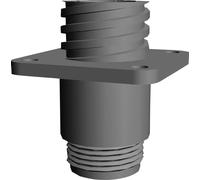 TE Connectivity 206061-1 Cosse cylindrique mâle embase femelle Nombre total de pôles: 4 Série (connecteur rond): CPC 1 pc(s)