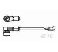 TE Connectivity 2273012-1 Connecteur confectionné pour capteurs/actionneurs M8 femelle, coudé 1.50 m Nombre de pôles: 4 1 pc(s)