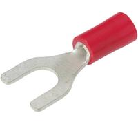 TE Connectivity 34154 Cosse à fourche 0.205 mm² 1.50 mm² Ø du trou=3.68 mm partiellement isolé rouge