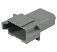 TE Connectivity DT04-08PA-C015 Cosse cylindrique mâle mâle, droit Nombre total de pôles: 8 Série (connecteur rond): DT