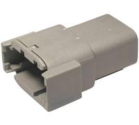 TE Connectivity DTM 04-08 PA Cosse cylindrique mâle femelle, droit Nombre total de pôles: 8 Série (connecteur rond): DTM