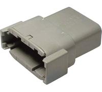 TE Connectivity DTM 04-12 PA Cosse cylindrique mâle femelle, droit Nombre total de pôles: 12 Série (connecteur rond): DTM 1 pc(s)