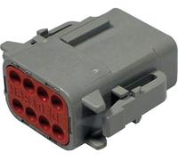 TE Connectivity DTM 06-8 SA Cosse cylindrique mâle mâle, droit Nombre total de pôles: 8 Série (connecteur rond): DTM