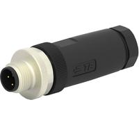 TE Connectivity T4111002041-000 Connecteur non confectionné pour capteurs/actionneurs M12 mâle, droit Nombre de pôles: 4 1 pc(s)