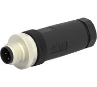 TE Connectivity T4111402041-000 Connecteur non confectionné pour capteurs/actionneurs M12 mâle, droit Nombre de pôles: 4 1 pc(s)