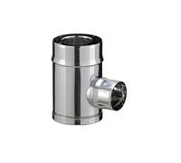 Te de branchement poele granules piquage simple paroi