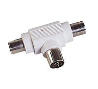 Te de Derivation TV 1 Male + 2 Femelles D9,52 mm