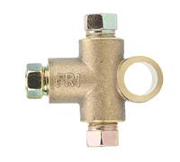 Té de Frein à 3 Voies en T avec 3 Écrous Mâles Court Union M10 3/16in Tuyau 10mm raccord circuit de freinage 3 voie flexible