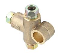 Té de frein, Té de frein en forme de T à 3 voies avec 3 écrous mâles, Té de frein M10 10mm Union courte Tuyau de 3/16 po