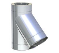 Té de raccordement 45° - double paroi - TEC-DW-STANDARD 130 mm