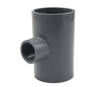 Té de réduction for tuyau d'eau en PVC 20 25 32 40 50 63 75 90 110 Té de réduction gris(63 x 40)