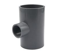 Té de réduction for tuyau d'eau en PVC 20 25 32 40 50 63 75 90 110 Té de réduction gris(63 x 50)