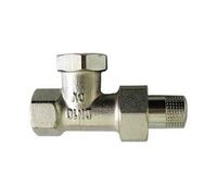 Oventrop Combi 2 Radiateurs salle de bain vis match0 1091162 DN 15, passage, laiton nickelé
