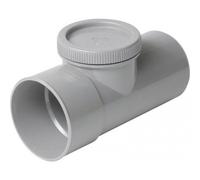 Té de visite pvc avec bouchon - mâle-femelle - Ø 100 mm - VT8 NICOLL